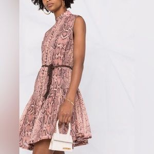 Zimmermann Snake Skin Fit and Flare Dress